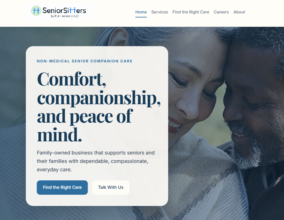 SeniorSitters Website